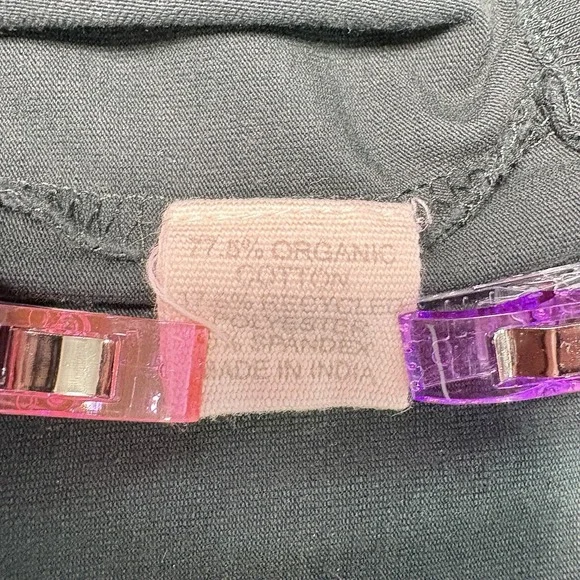 Synergy Organic Clothing Dress Tie Front Sustainable Earthy Womens Small‎ - Picture 6 of 6